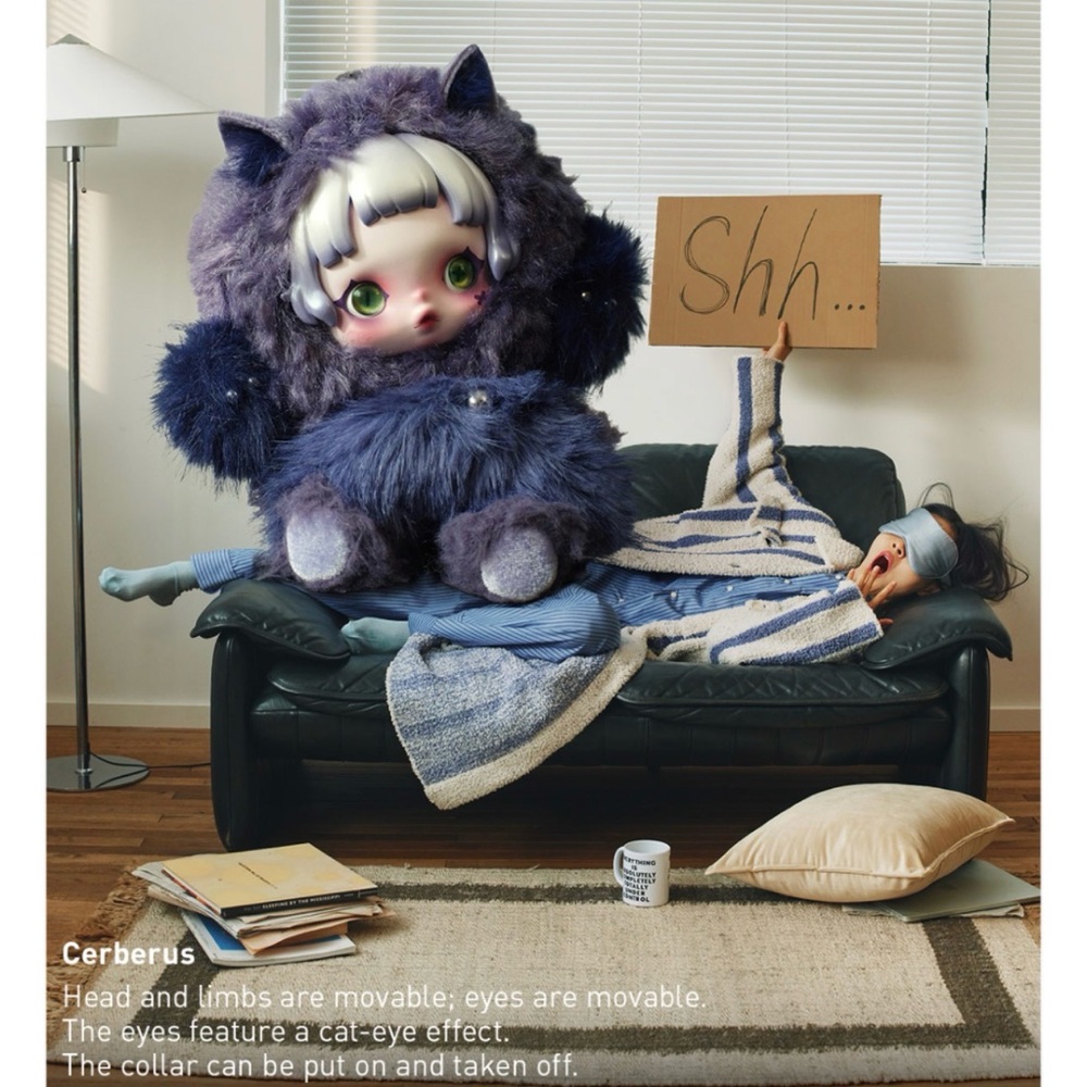 Pop mart - SKULLPANDA -Cerberus Plush Doll 
Purchased from Popmart
